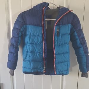 Champion Two-Tone Blue Warm Puffer Jacket for Kids